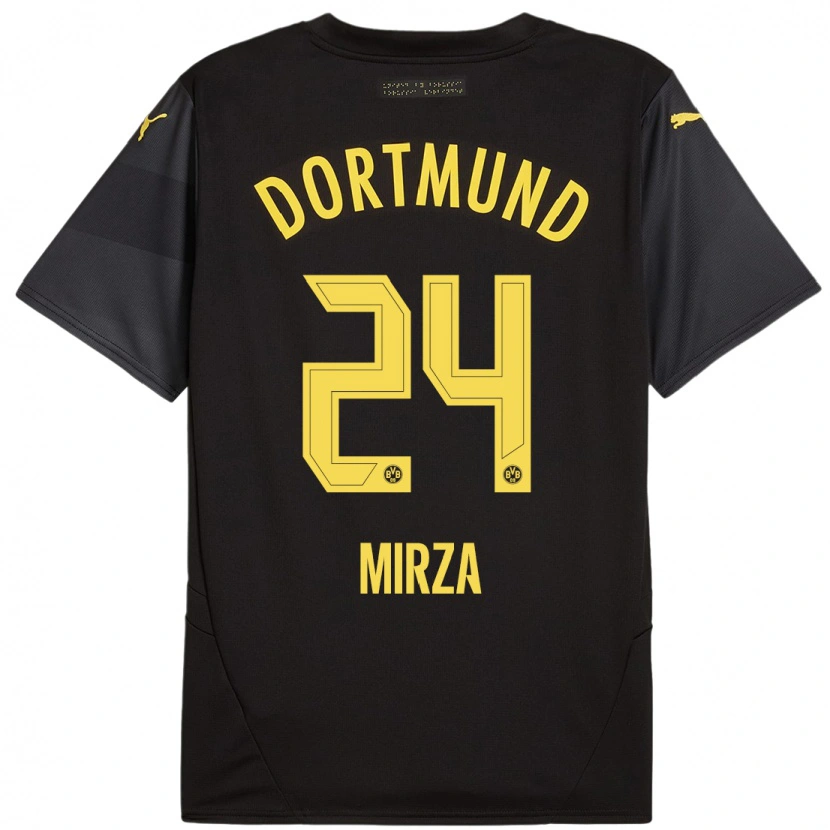 DanxenメンズMarwan-Omir Mirza#24黒 黄アウェイシャツ2024/25ジャージーユニフォーム