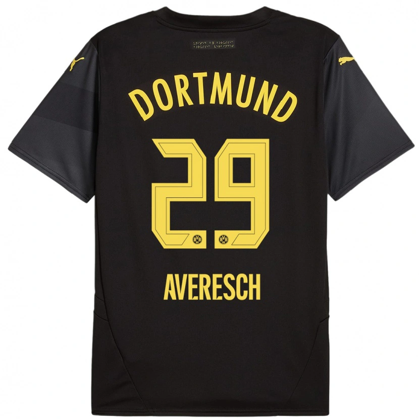 DanxenメンズNoah Averesch#29黒 黄アウェイシャツ2024/25ジャージーユニフォーム