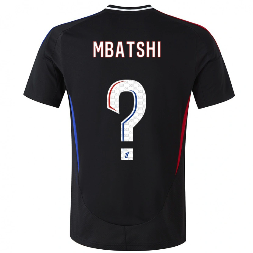DanxenメンズPrince Mbatshi Mukuba#0黒アウェイシャツ2024/25ジャージーユニフォーム