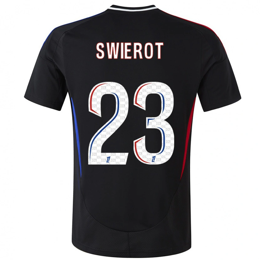 DanxenメンズJulie Swierot#23黒アウェイシャツ2024/25ジャージーユニフォーム