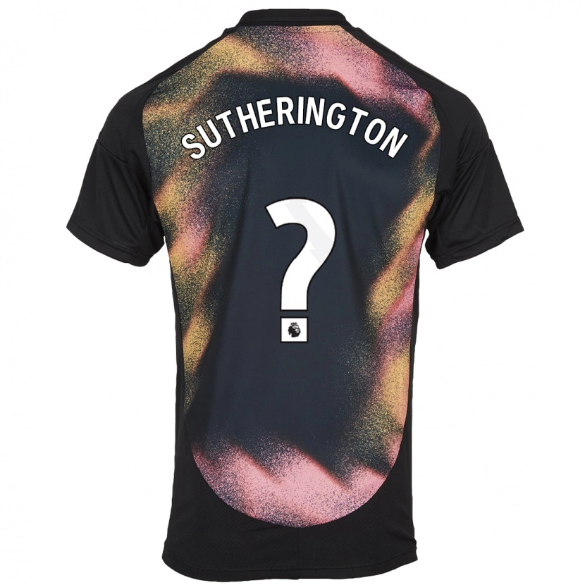 DanxenメンズHarry Sutherington#0黒 白アウェイシャツ2024/25ジャージーユニフォーム