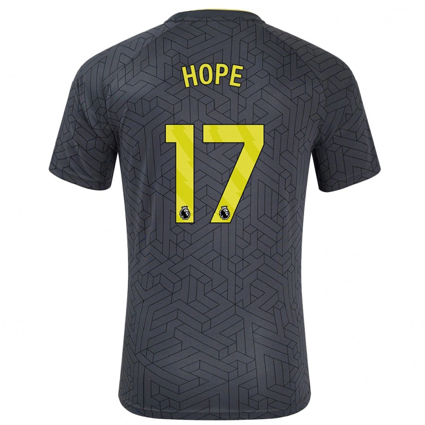 DanxenメンズLucy Hope#17黒 黄アウェイシャツ2024/25ジャージーユニフォーム
