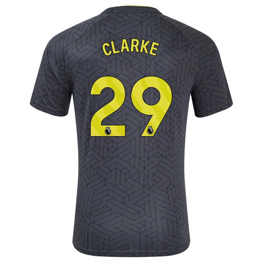 DanxenメンズAbbey Clarke#29黒 黄アウェイシャツ2024/25ジャージーユニフォーム