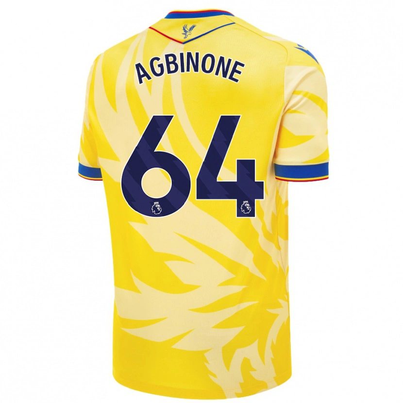 DanxenメンズAsher Agbinone#64黄アウェイシャツ2024/25ジャージーユニフォーム