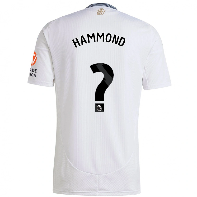 DanxenメンズAlex Hammond#0白アウェイシャツ2024/25ジャージーユニフォーム