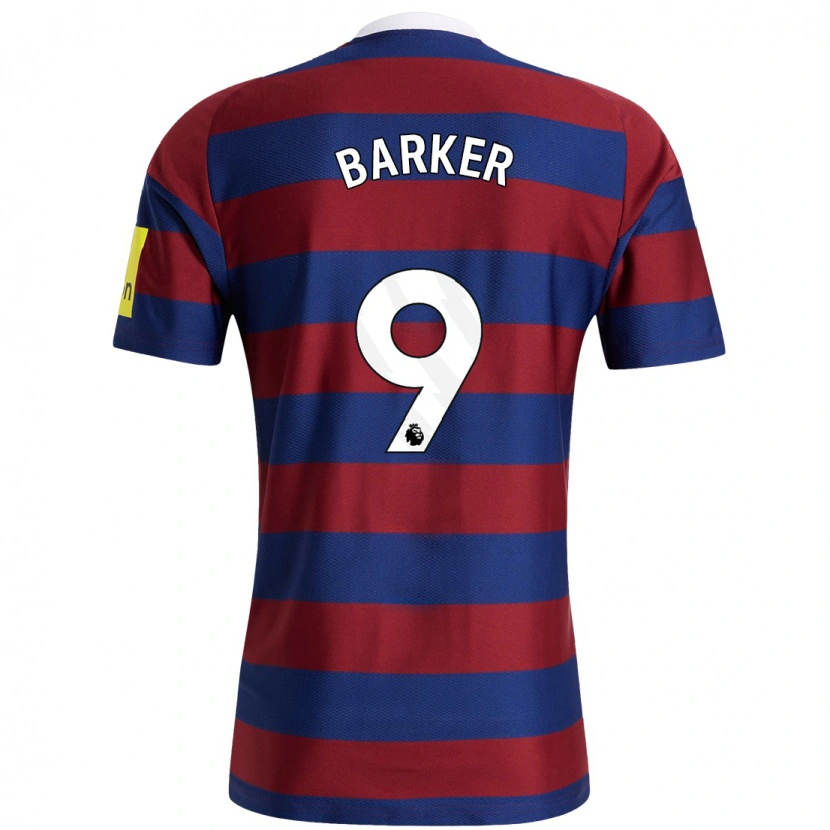 DanxenメンズKatie Barker#9バーガンディ ネイビーブルーアウェイシャツ2024/25ジャージーユニフォーム