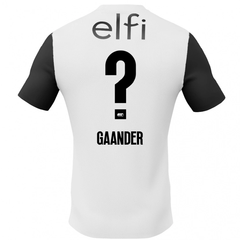 DanxenメンズChristian Gaander#0白 黒アウェイシャツ2024/25ジャージーユニフォーム