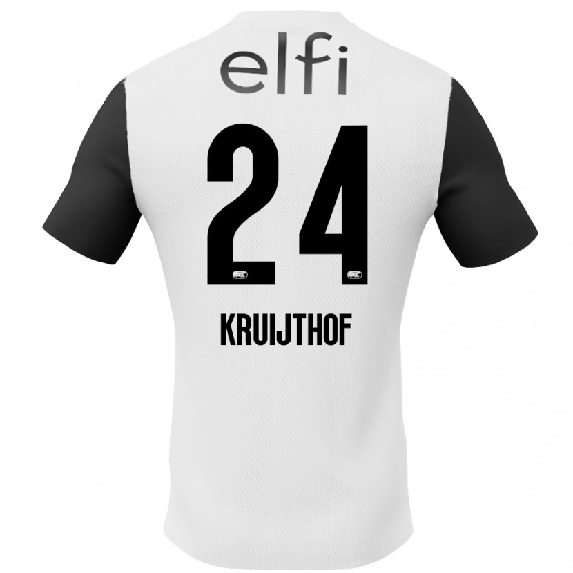 DanxenメンズAnnemiek Kruijthof#24白 黒アウェイシャツ2024/25ジャージーユニフォーム