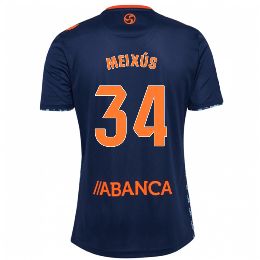 DanxenメンズPablo Meixús#34ネイビーブルーアウェイシャツ2024/25ジャージーユニフォーム