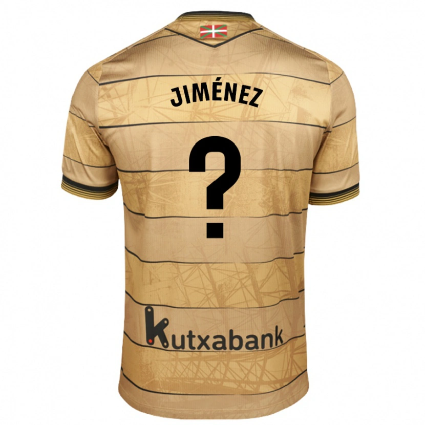 DanxenメンズJavier Jiménez#0ブラウンアウェイシャツ2024/25ジャージーユニフォーム