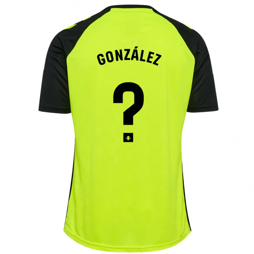 DanxenメンズManu González#0蛍光黄黒アウェイシャツ2024/25ジャージーユニフォーム