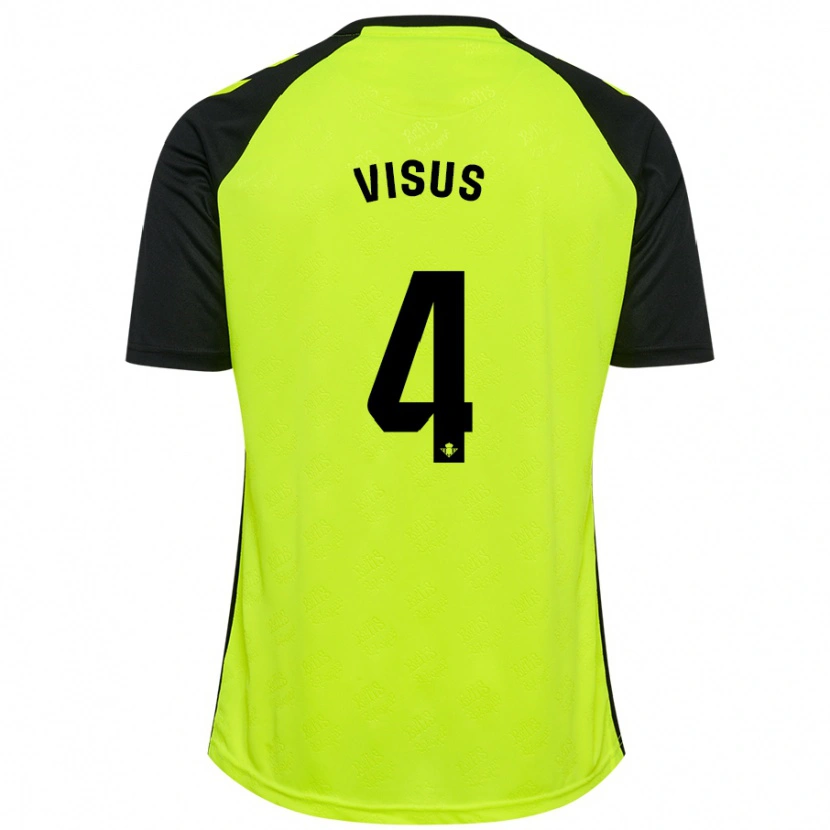DanxenメンズRicardo Visus#4蛍光黄黒アウェイシャツ2024/25ジャージーユニフォーム