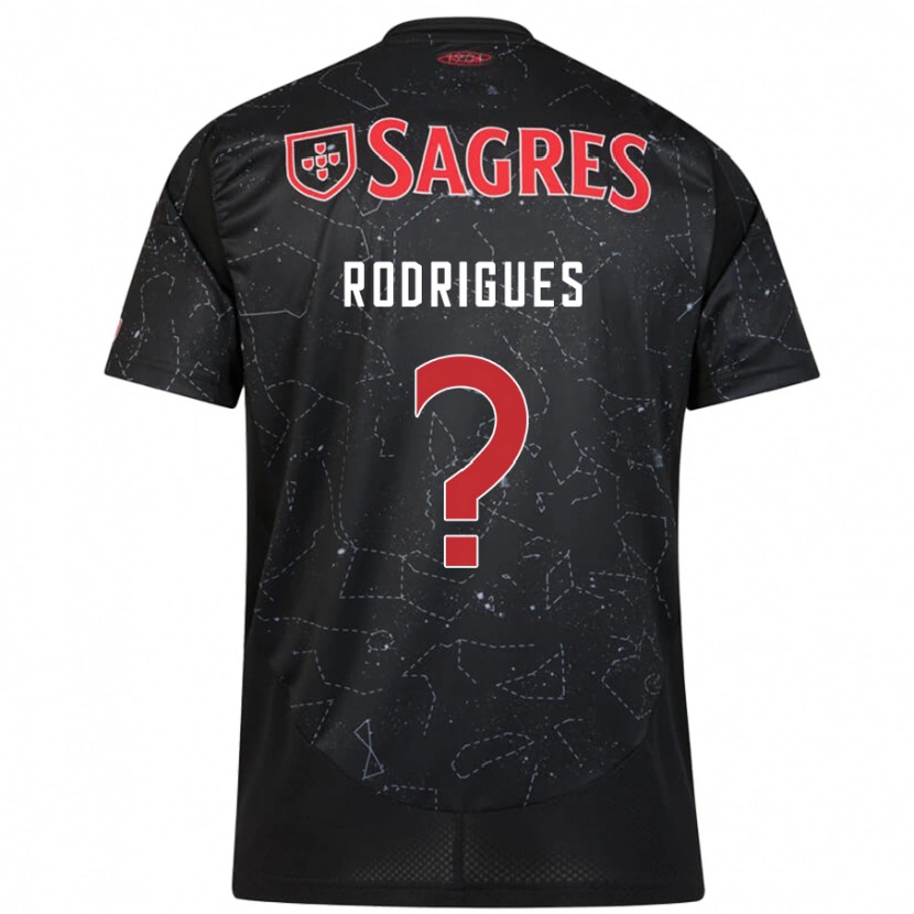 DanxenメンズMiguel Rodrigues#0黒 赤アウェイシャツ2024/25ジャージーユニフォーム