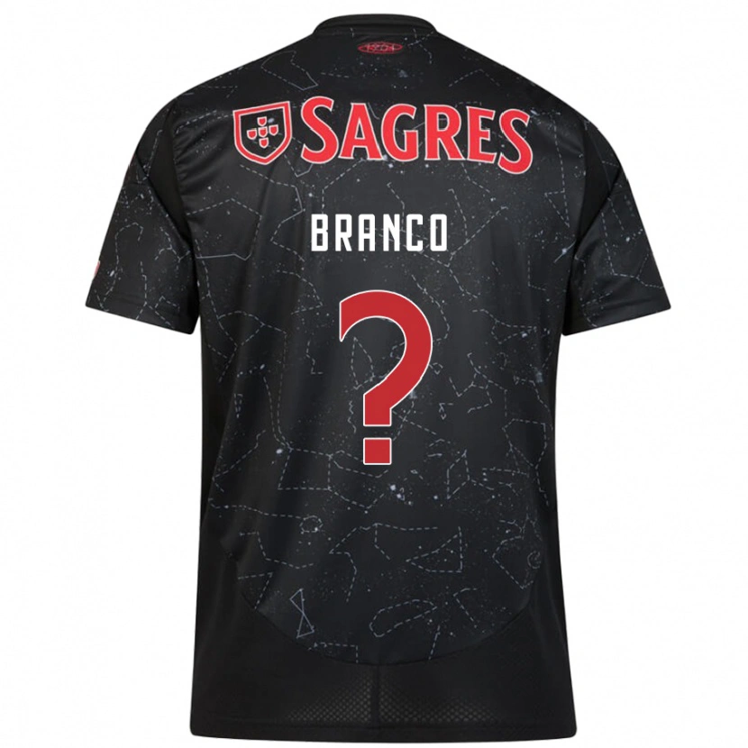 DanxenメンズMarcelo Branco#0黒 赤アウェイシャツ2024/25ジャージーユニフォーム