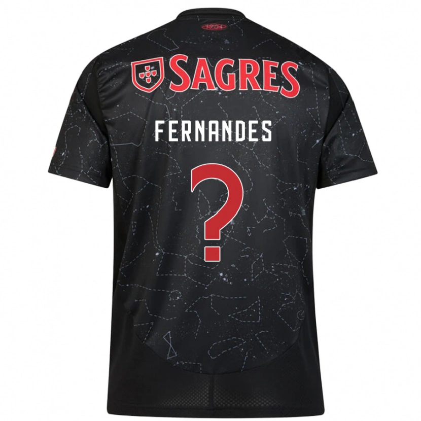DanxenメンズRicardo Fernandes#0黒 赤アウェイシャツ2024/25ジャージーユニフォーム