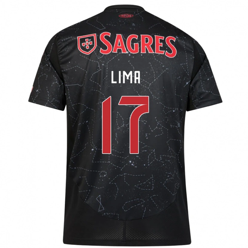DanxenメンズIvan Lima#17黒 赤アウェイシャツ2024/25ジャージーユニフォーム