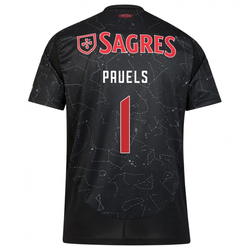 DanxenメンズLena Pauels#1黒 赤アウェイシャツ2024/25ジャージーユニフォーム