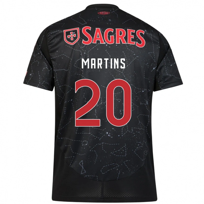 DanxenメンズLara Martins#20黒 赤アウェイシャツ2024/25ジャージーユニフォーム