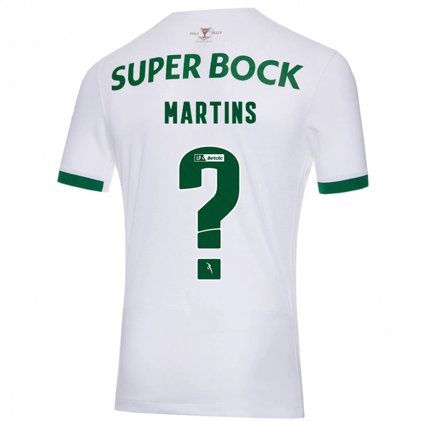 DanxenメンズDiogo Martins#0白緑アウェイシャツ2024/25ジャージーユニフォーム