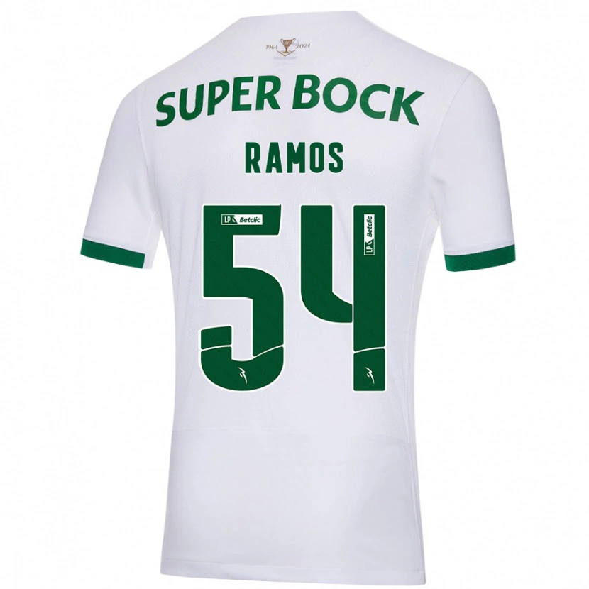DanxenメンズBruno Ramos#54白緑アウェイシャツ2024/25ジャージーユニフォーム