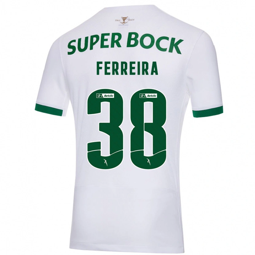 DanxenメンズMarta Ferreira#38白緑アウェイシャツ2024/25ジャージーユニフォーム