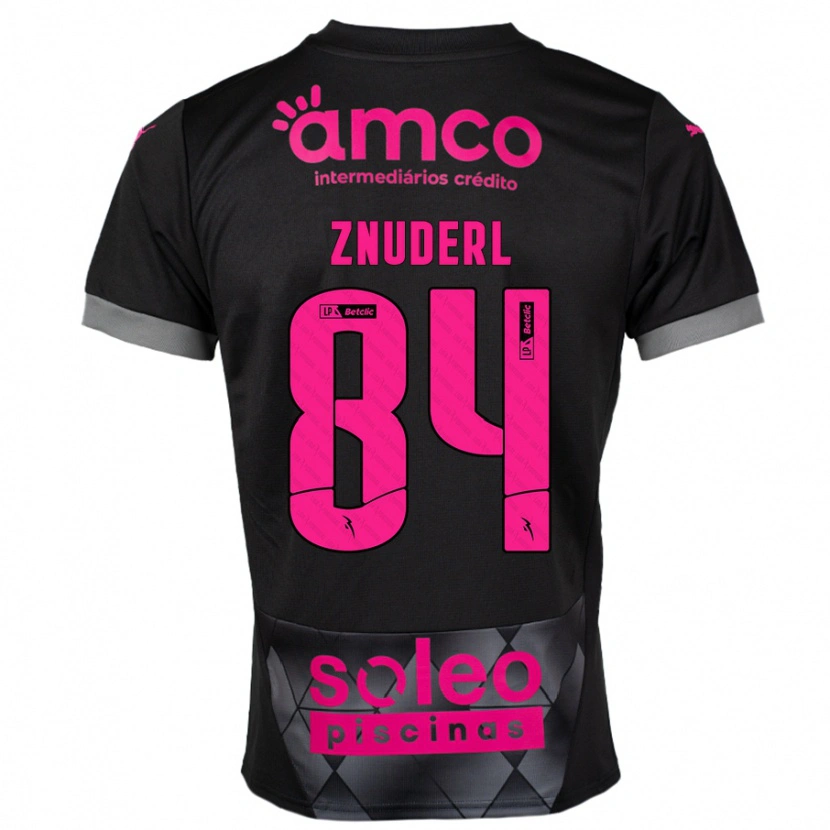 DanxenメンズTai Znuderl#84ブラック ピンクアウェイシャツ2024/25ジャージーユニフォーム