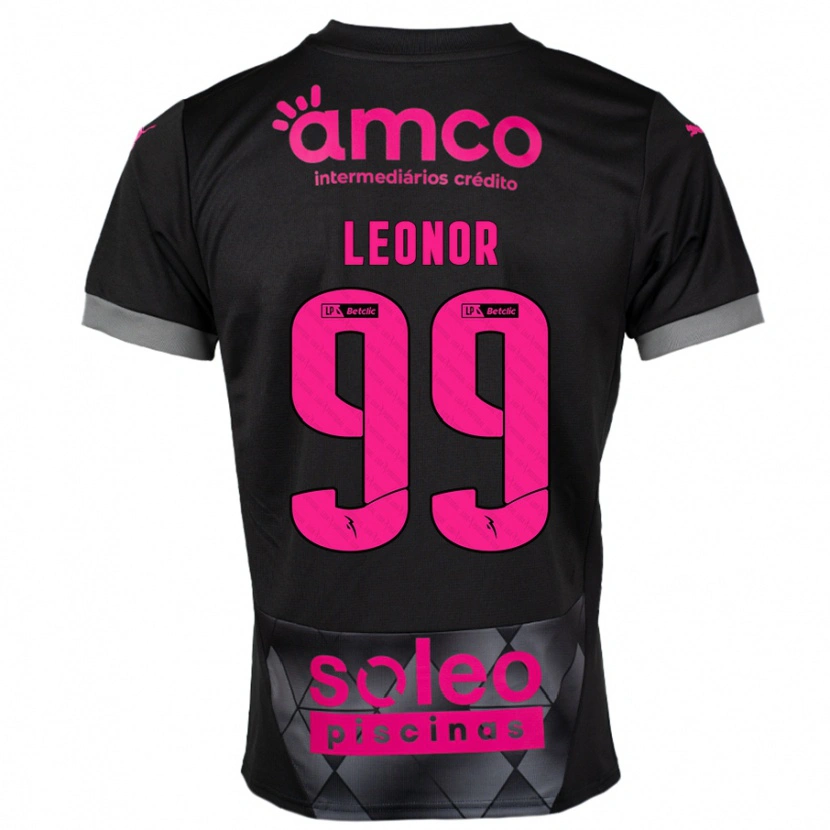DanxenメンズMaria Leonor#99ブラック ピンクアウェイシャツ2024/25ジャージーユニフォーム