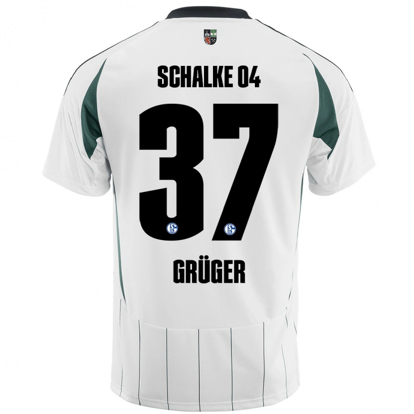 DanxenメンズMax Grüger#37白緑アウェイシャツ2024/25ジャージーユニフォーム