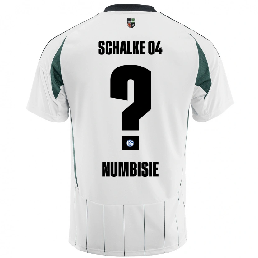 DanxenメンズBruno Numbisie#0白緑アウェイシャツ2024/25ジャージーユニフォーム