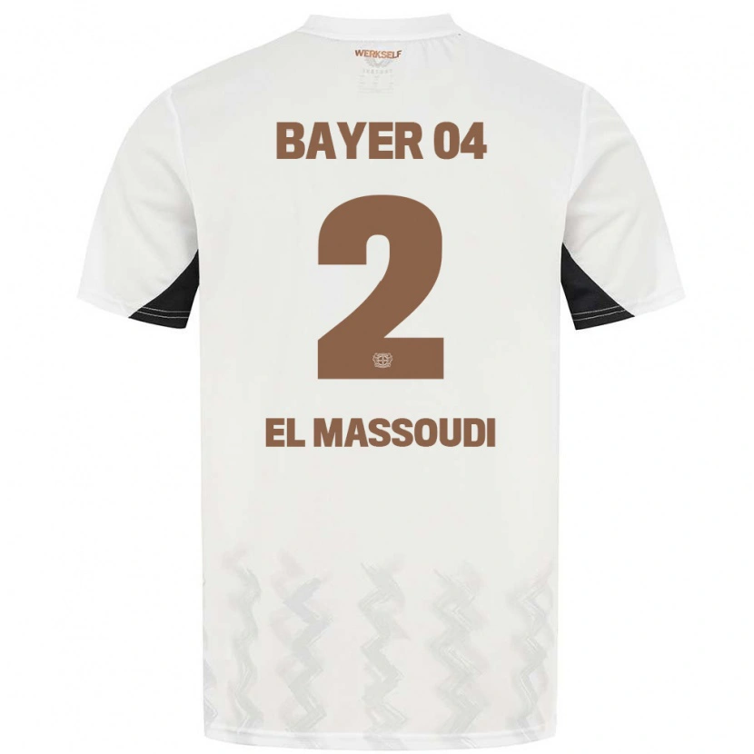 DanxenメンズNassim El Massoudi#2白 黒アウェイシャツ2024/25ジャージーユニフォーム
