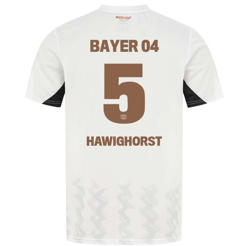 DanxenメンズBen Hawighorst#5白 黒アウェイシャツ2024/25ジャージーユニフォーム