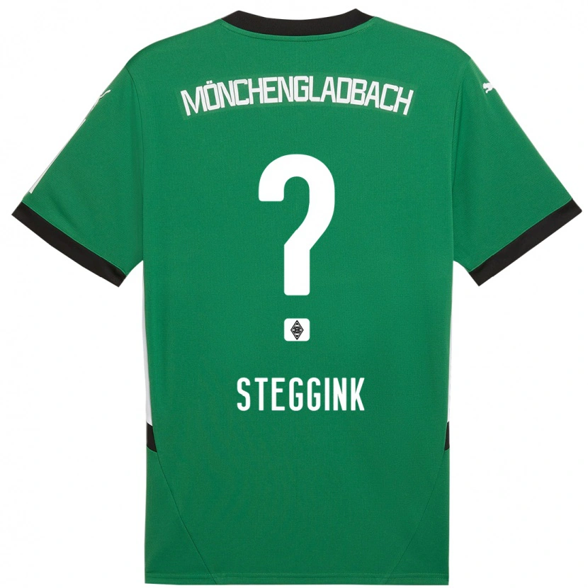 DanxenメンズLennart Steggink#0緑 白アウェイシャツ2024/25ジャージーユニフォーム