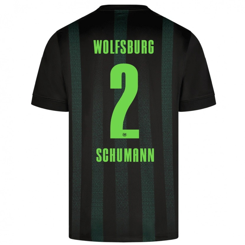 DanxenメンズAnton Schumann#2ダークグリーンアウェイシャツ2024/25ジャージーユニフォーム
