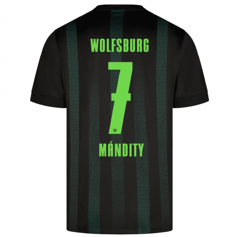 DanxenメンズMárkó Mándity#7ダークグリーンアウェイシャツ2024/25ジャージーユニフォーム