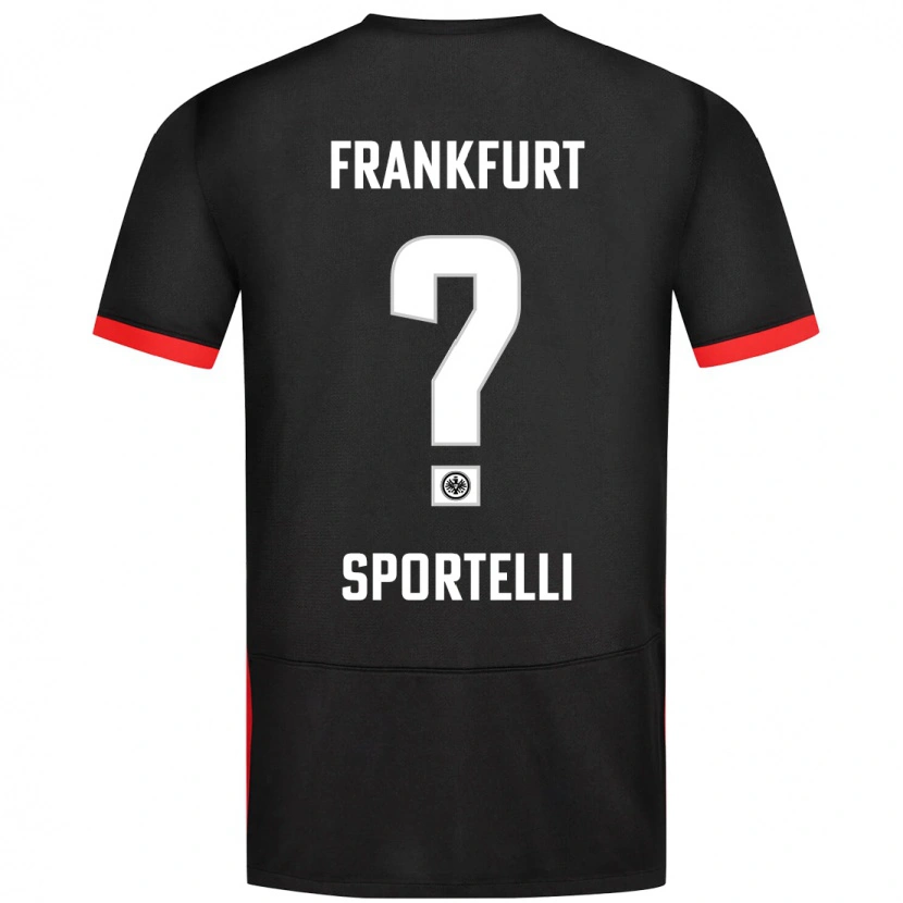 DanxenメンズFlavio Sportelli#0黒アウェイシャツ2024/25ジャージーユニフォーム
