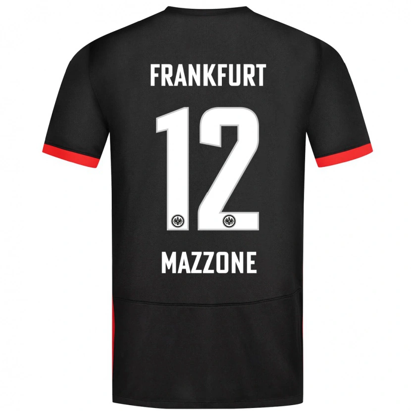Danxenメンズマッテオ・マッツォーネ#12黒アウェイシャツ2024/25ジャージーユニフォーム