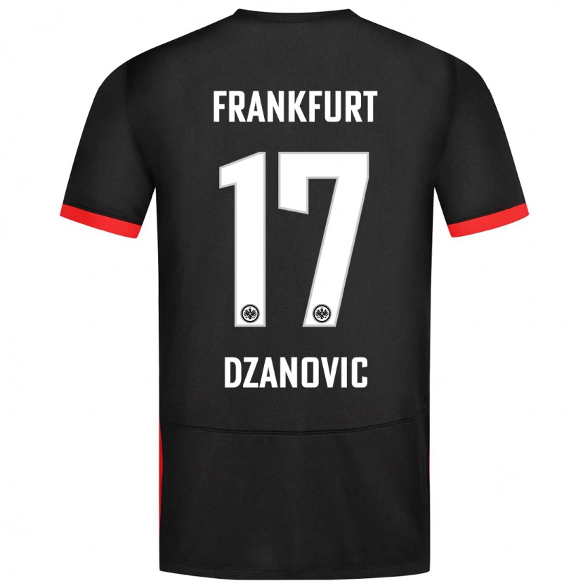 Danxenメンズベンジャミン・ジャノヴィチ#17黒アウェイシャツ2024/25ジャージーユニフォーム