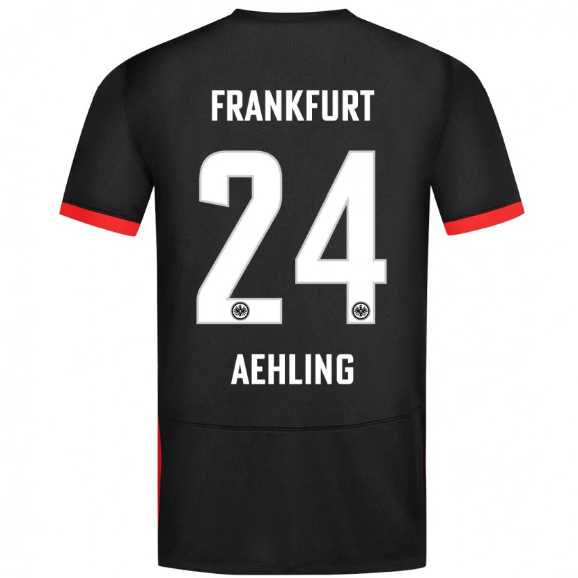 DanxenメンズAnna Aehling#24黒アウェイシャツ2024/25ジャージーユニフォーム