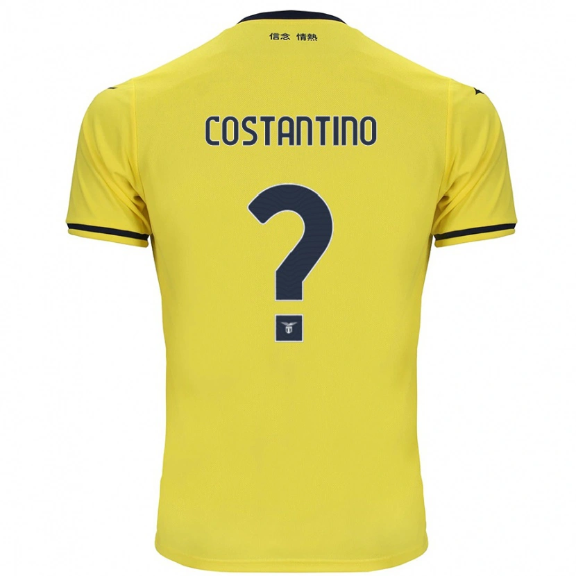 DanxenメンズDavide Costantino#0黄アウェイシャツ2024/25ジャージーユニフォーム