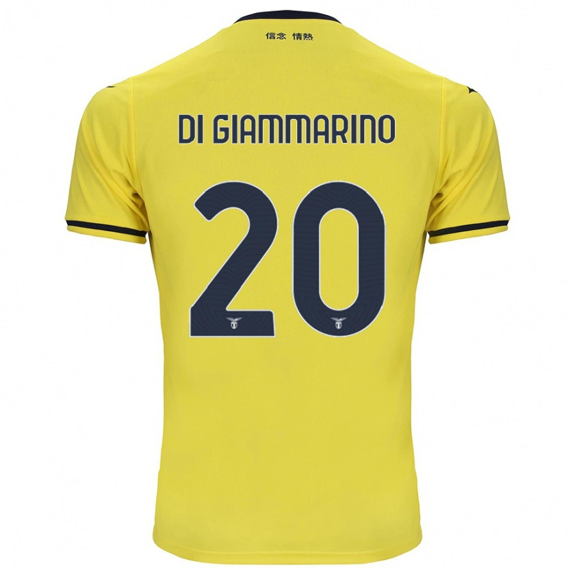 DanxenメンズVirginia Di Giammarino#20黄アウェイシャツ2024/25ジャージーユニフォーム