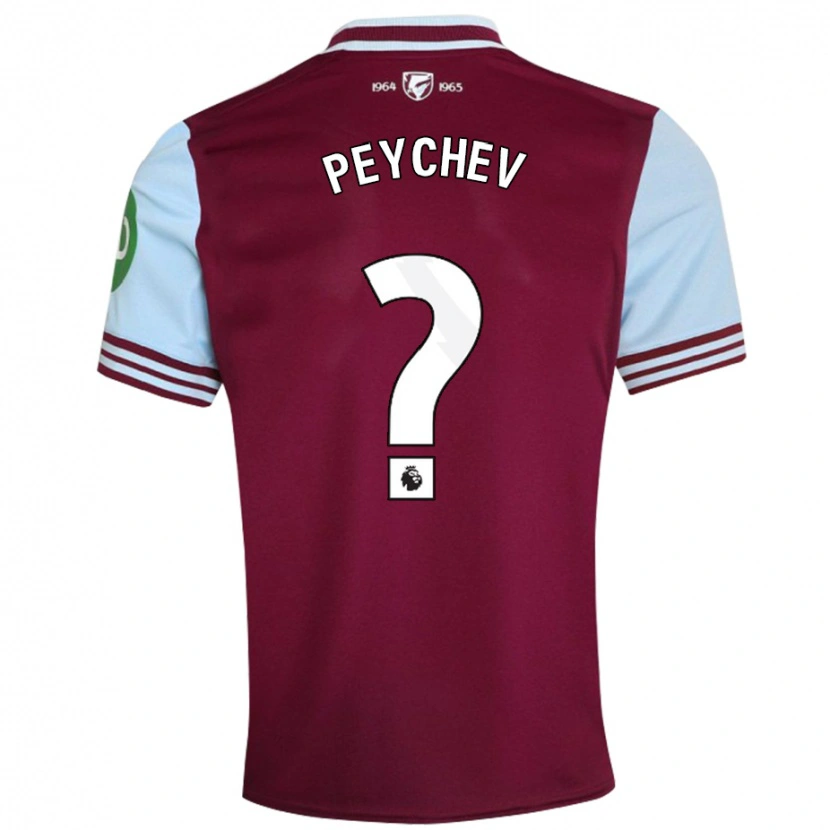 DanxenレディースMartin Peychev#0ダークレッドホームシャツ2024/25ジャージーユニフォーム