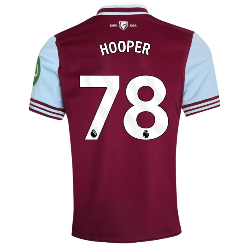 DanxenレディースFinley Hooper#78ダークレッドホームシャツ2024/25ジャージーユニフォーム