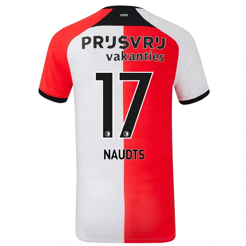 DanxenレディースJamir Naudts#17赤 白ホームシャツ2024/25ジャージーユニフォーム