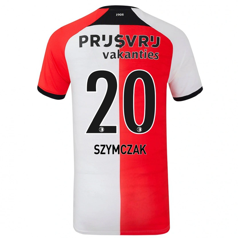 DanxenレディースOlivia Szymczak#20赤 白ホームシャツ2024/25ジャージーユニフォーム