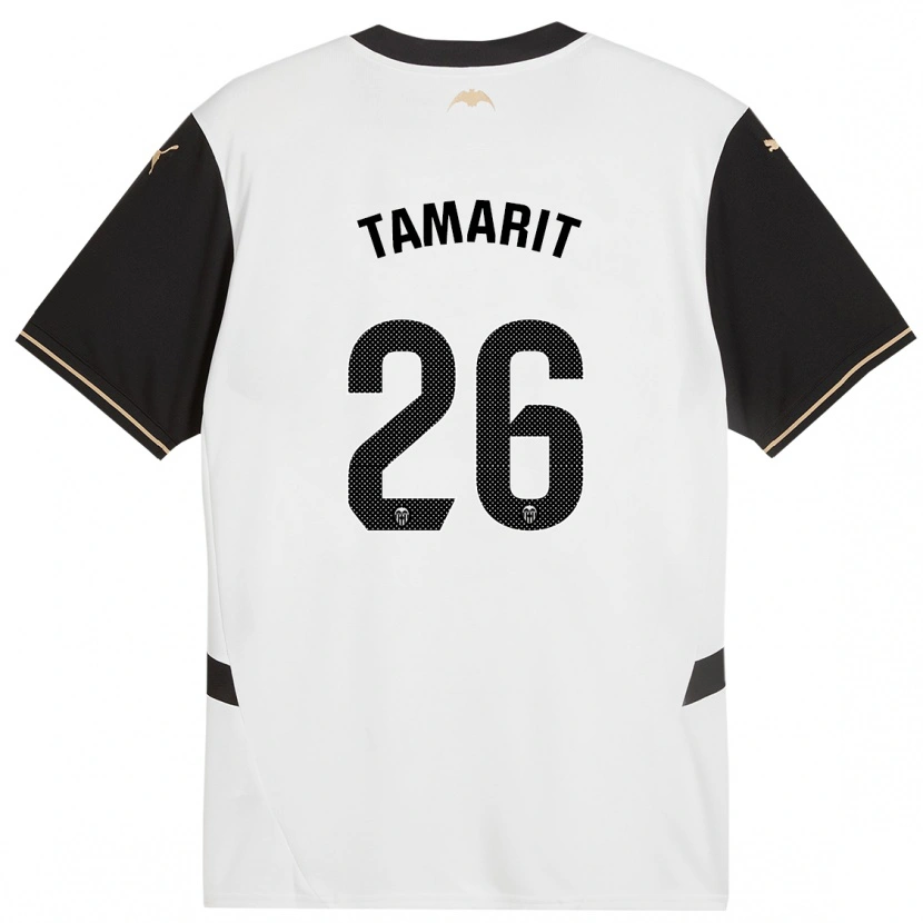 DanxenレディースSara Tamarit#26白 黒ホームシャツ2024/25ジャージーユニフォーム