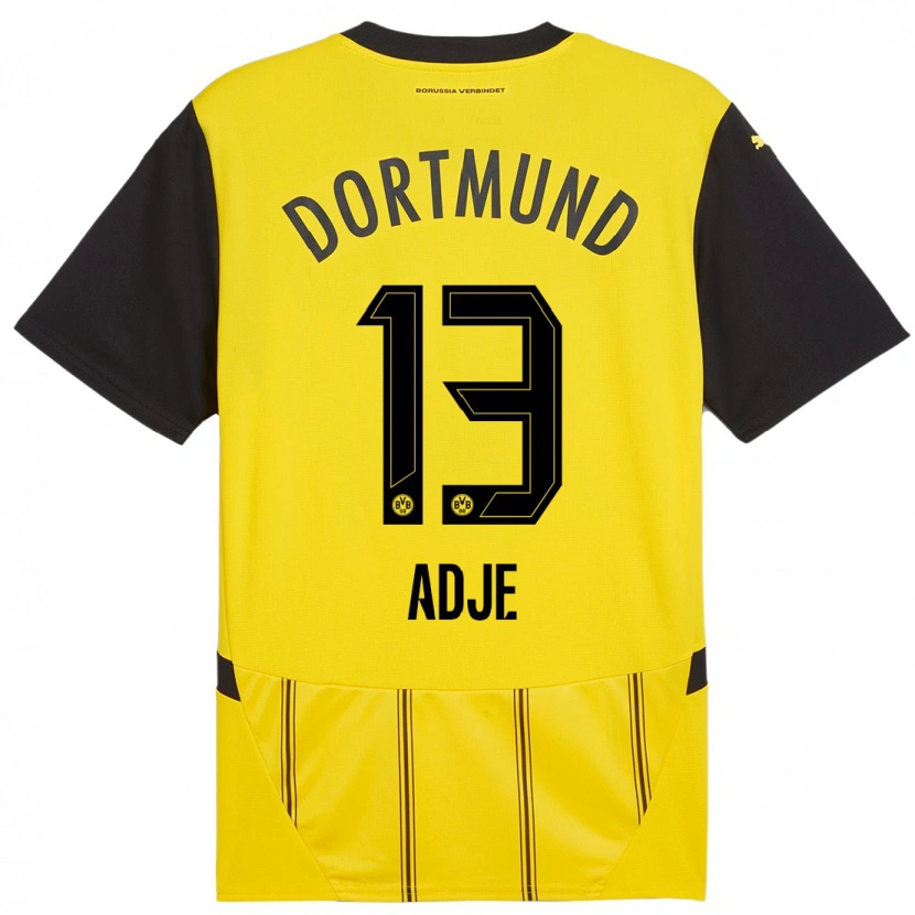 DanxenレディースMiguel Adje#13黄 黒ホームシャツ2024/25ジャージーユニフォーム