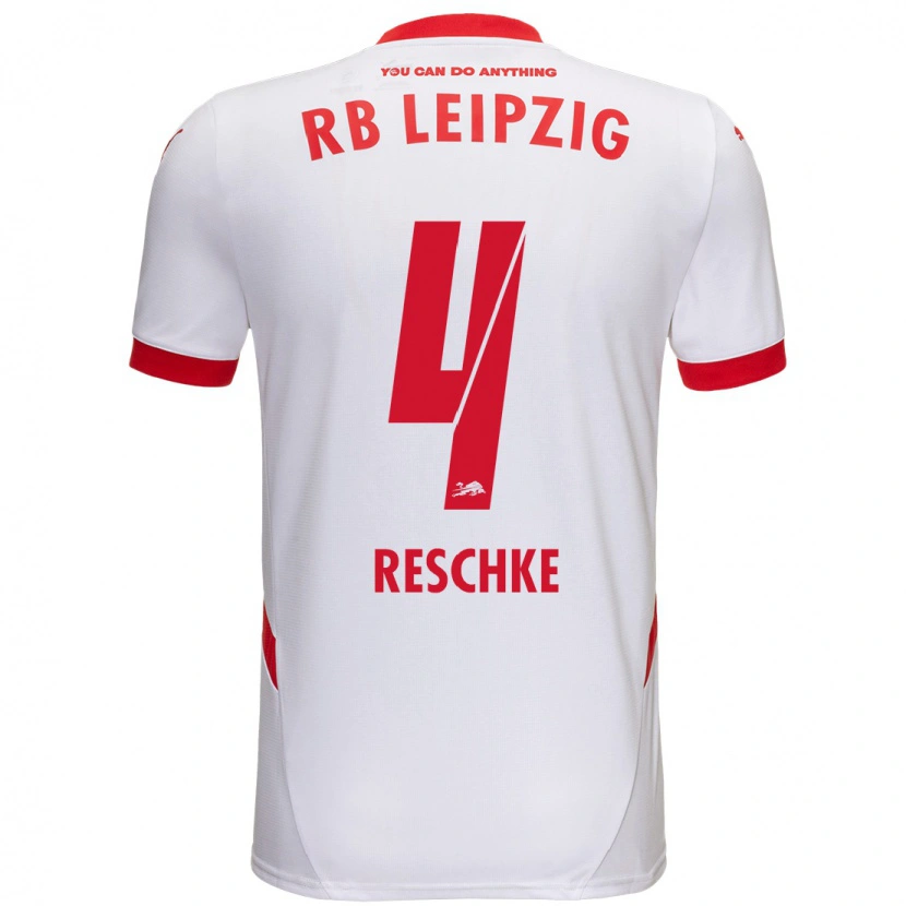 DanxenレディースGianluca Reschke#4白 赤ホームシャツ2024/25ジャージーユニフォーム