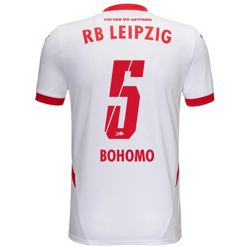 DanxenレディースAllan Bohomo#5白 赤ホームシャツ2024/25ジャージーユニフォーム