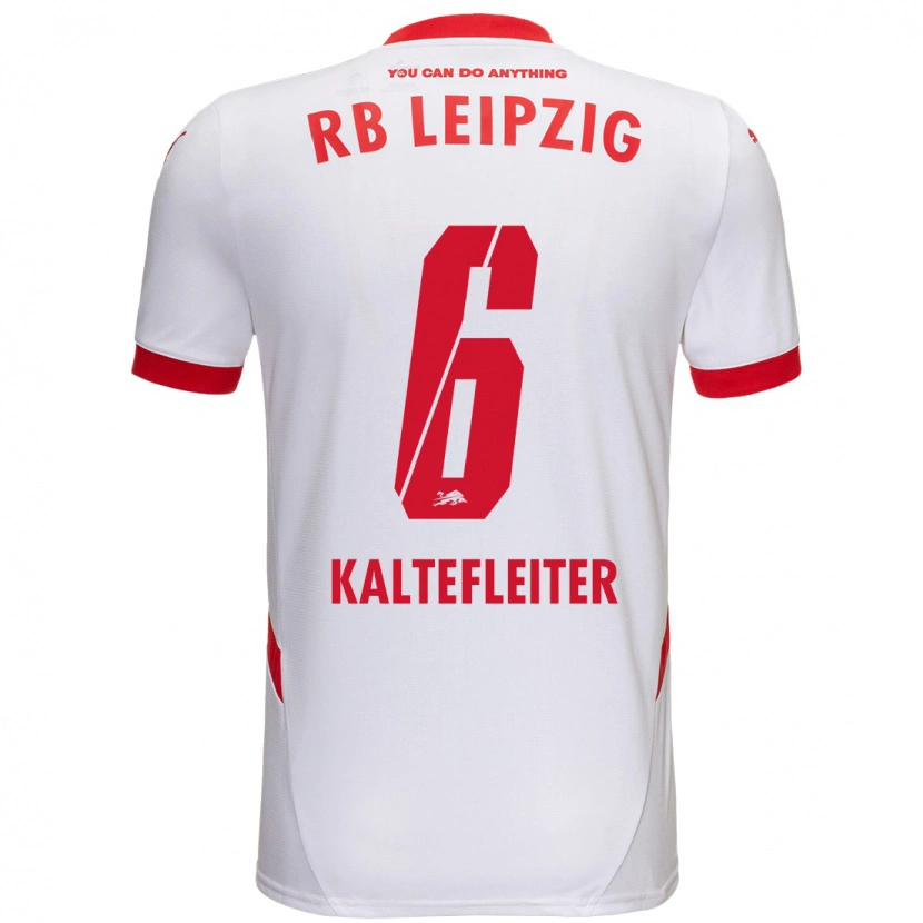 DanxenレディースBenno Kaltefleiter#6白 赤ホームシャツ2024/25ジャージーユニフォーム