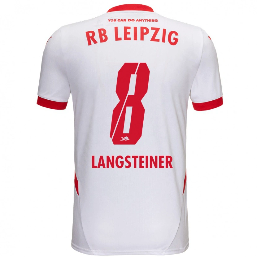 DanxenレディースToni Langsteiner#8白 赤ホームシャツ2024/25ジャージーユニフォーム